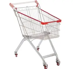 چرخ خرید فروشگاهی فلزی ( ترولی ) 80 لیتری - فروشگاه آنلاین قفسه بندی امیر