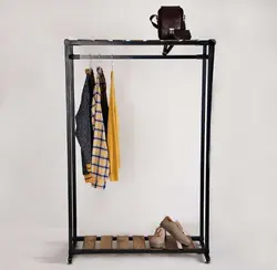 رگال لباس ایستاده ابعاد ارتفاع 160عرض 110 کد R20 - فروشگاه آنلاین قفسه بندی امیر