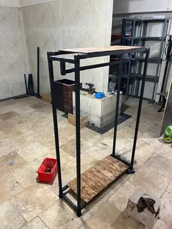 رگال لباس ایستاده ابعاد ارتفاع 170 عرض 110 کد R23 - فروشگاه آنلاین قفسه بندی امیر