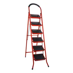 نردبان خانگی 6 پله فلزی - فروشگاه آنلاین قفسه بندی امیر
