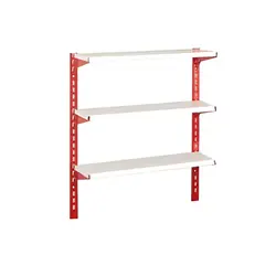 ست قفسه دیواری 3 طبقه سایز 30 * 95 ارتفاع 1.5 متری - فروشگاه آنلاین قفسه بندی امیر