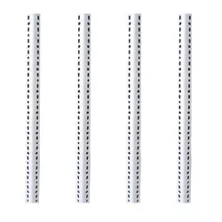 پایه قفسه پیچ و مهره‌ای سفید ضخامت 1.5m - فروشگاه آنلاین قفسه بندی امیر