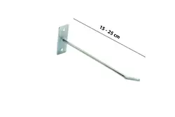 شاخک پیچ به دیوار مفتول کروم - فروشگاه آنلاین قفسه بندی امیر