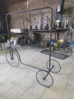 رگال آویز لباس طرح دوچرخه سه چرخ فلزی - فروشگاه آنلاین قفسه بندی امیر