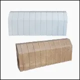 جدول دور باغچه، طرح شیاردار بزرگ، سنگ مصنوعی 30x50 سانتیمتر