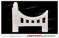 نرده سنگی حصار باغچه طرح اماراتی