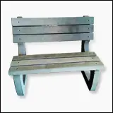 نیمکت سنگی طرح ترموود (چوب)