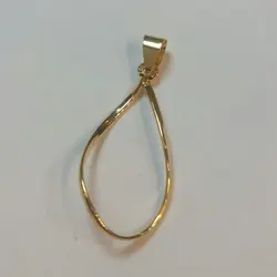 پلاک طلا زنانه طرح حلقه - گالری طلای رضا