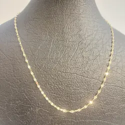 زنجیرطلا زنانه طرح پولکی - گالری طلای رضا