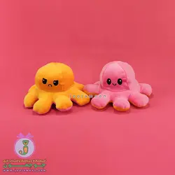 عروسک اختاپوس | مدل دوچهره | 20 سانت