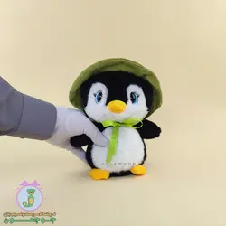 عروسک پنگوئن | مدل کلاه دار | چشم تیله ای