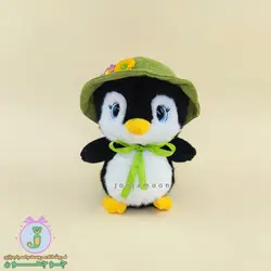 عروسک پنگوئن | مدل کلاه دار | چشم تیله ای