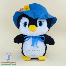 عروسک پنگوئن | مدل کلاه دار | چشم تیله ای