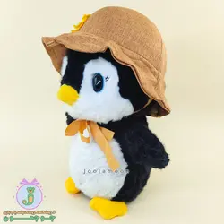 عروسک پنگوئن | مدل کلاه دار | چشم تیله ای