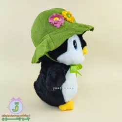 عروسک پنگوئن | مدل کلاه دار | چشم تیله ای