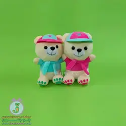 عروسک خرس | مدل کلاه دار مینی | 20 سانت
