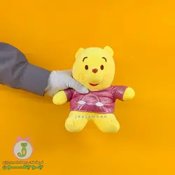 عروسک خرس پو | مدل لباس دار | 25 سانت