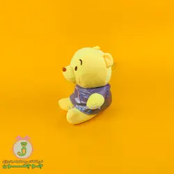 عروسک خرس پو | مدل لباس دار | 25 سانت