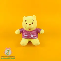 عروسک خرس پو | مدل لباس دار | 25 سانت