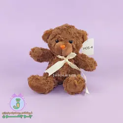 عروسک خرس راس | مدل پاپیون دار | 18 سانت