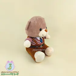 عروسک خرس کراواتی | مدل نشسته | 30 سانت