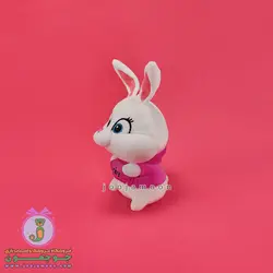 عروسک خرگوش | مدل لپ برجسته | 20 سانت