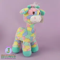 عروسک زرافه | مدل چهل تکه | هفت رنگ