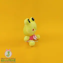 عروسک قورباغه | مدل خندان | پاپیون دار | 18 سانت