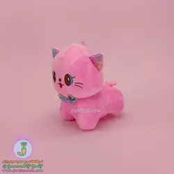 عروسک گربه | مدل پاپیون دار | پاکوتاه | 20 سانت