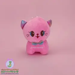 عروسک گربه | مدل پاپیون دار | پاکوتاه | 20 سانت