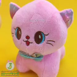 عروسک گربه | مدل پاپیون دار | پاکوتاه | 20 سانت