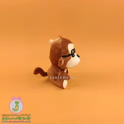 عروسک میمون | مدل عینکی نشسته | 18 سانت