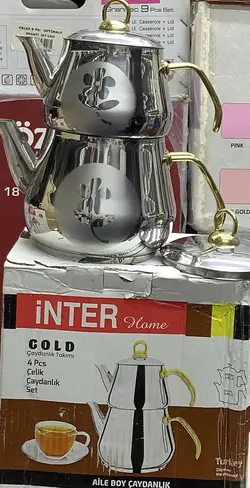 کتری و قوری استیل ترک مارک INTER