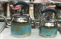 کتری و قوری استیل طرح دار PEGASUSS