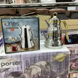 کتری و قوری استیل ضد زنگ مارک LinesORTA