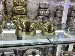 کتری و قوری طلایی مارک اوزلایف ساخت کشور ترکیه