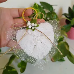 گیفت عروسی مکرومه مدل برگ