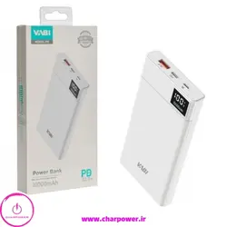 پاوربانک وابی Vabi مدل P9 ظرفیت 10000 توان 22.5 وات
