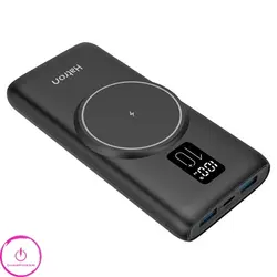 پاوربانک وایرلس هترون Hatron مدل HPB1090PQW Wireless ظرفیت 10000 توان 22.5 وات