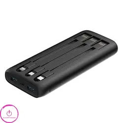 پاوربانک وایرلس هترون Hatron مدل HPB1090PQW Wireless ظرفیت 10000 توان 22.5 وات