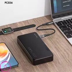 پاوربانک لپ تاپ و موبایل باوین Bavin مدل Y-PC036 ظرفیت 20000 توان ۶۵ وات