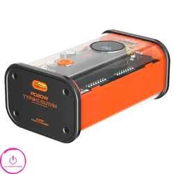 پاوربانک شیشه ای بی وای زد BYZ مدل W89 ظرفیت 10000 توان 20 وات