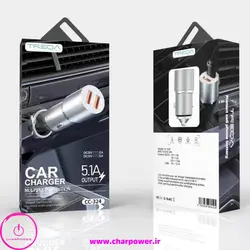 شارژر فندکی فست شارژ ترکا Treqa مدل CC-324 جریان 5.1 آمپر