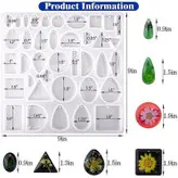 قالب سیلیکونی زیورآلات مدل گردن آویز و گوشواره