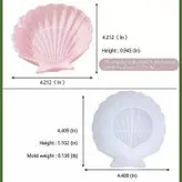 قالب سیلیکونی زیر لیوانی طرح صدف مدل لبه دار