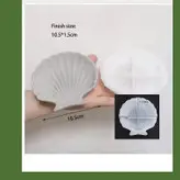 قالب سیلیکونی زیر لیوانی طرح صدف مدل لبه دار