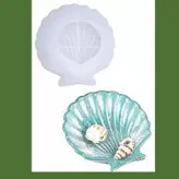 قالب سیلیکونی زیر لیوانی طرح صدف مدل لبه دار