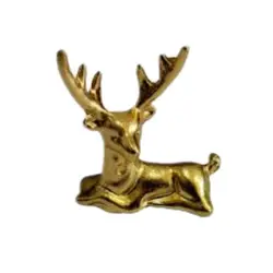 اکسسوری رزینی زاماک گوزن نشسته در دو رنک نقره ای و طلایی