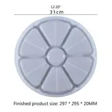 قالب رزین مدل سینی لبه دار مزه طرح اردوخوری