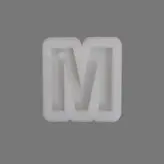 قالب رزین مدل حروف تکی پین دار طرح M